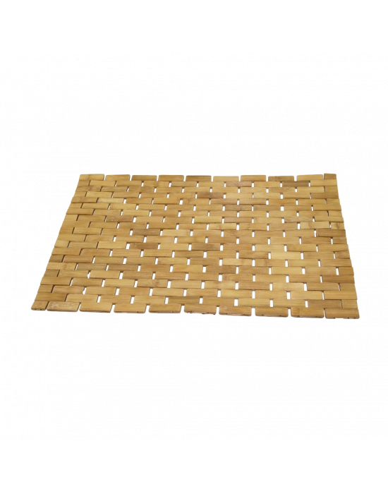 Bambu Ahşap Kaymaz Banyo Paspası 42x62 cm
