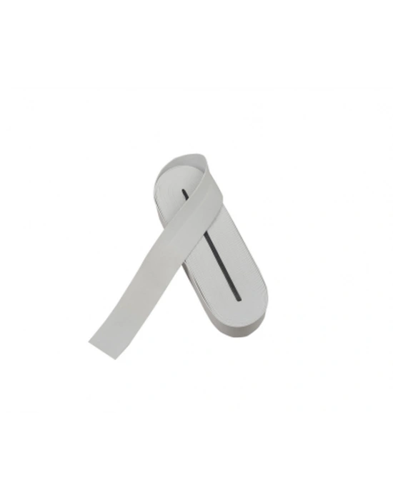 Beyaz - 4CM Paça Lastik Yassı Geniş 10MT