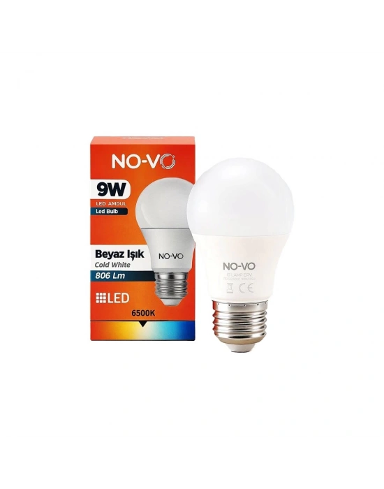Beyaz Led Ampul - 9W - E27 Duy