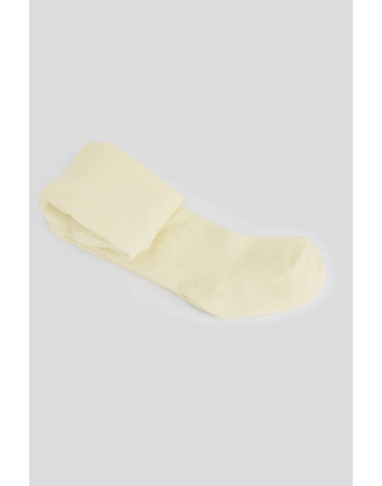 Bistyle Tekli Düz Külotlu Çorap 50104 Naturel