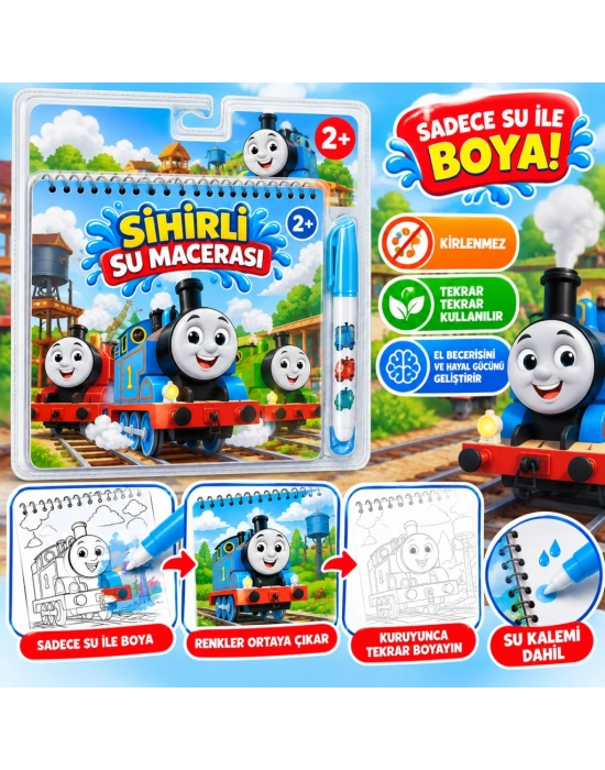 BK0014 Sihirli Boyama Kitabı Thomas
