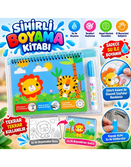 BK010-BK003 Sihirli Boyama Kitabı