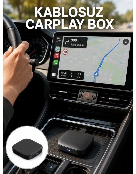 Bluetooth 5.0 Kablosuz Android Auto Araç İçi Adaptör Yeni Nesil