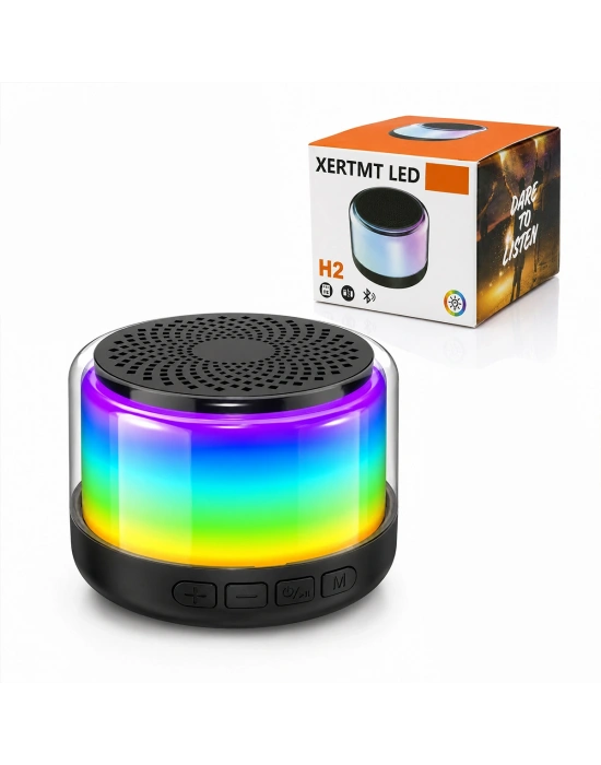 Bluetooth Hoparlör 3W RGB USB/SD Şarjlı