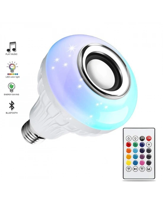 Bluetooth Hoparlör Akıllı Led Ampul Lamba