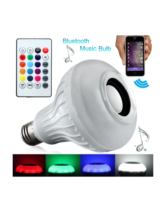 Bluetooth Hoparlör Akıllı Led Ampul Lamba