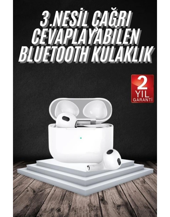 Bluetooth Kulaklık 3. Nesil Ios Android Uyumlu Yeni Nesil Wireless Charge