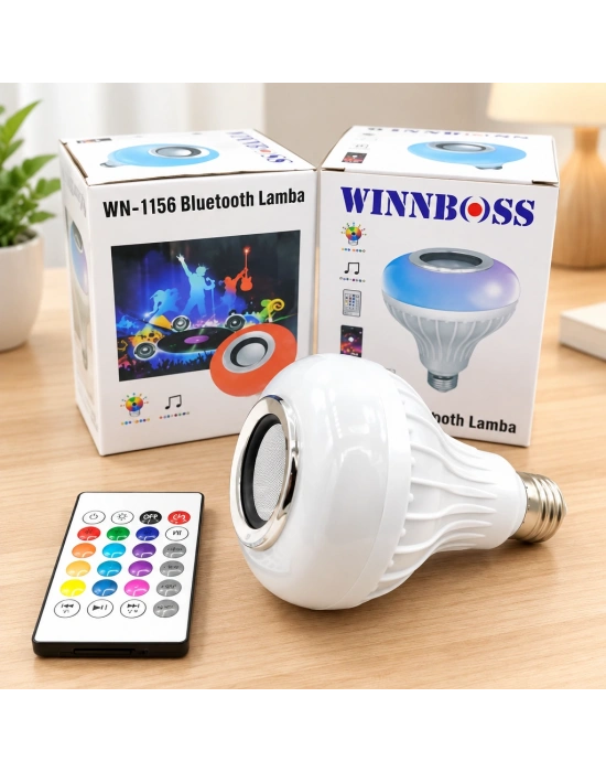 Bluetoothlu Hoparlörlü LED Ampul