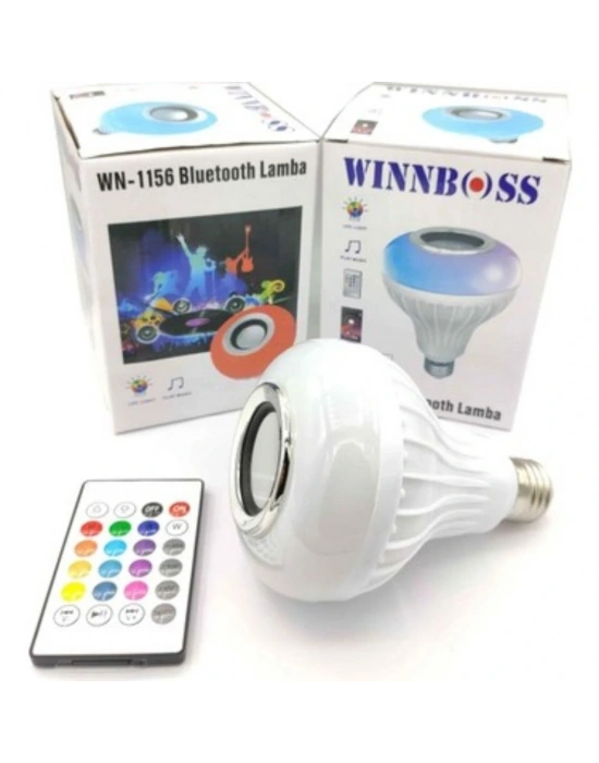 Bluetoothlu Hoparlörlü LED Ampul