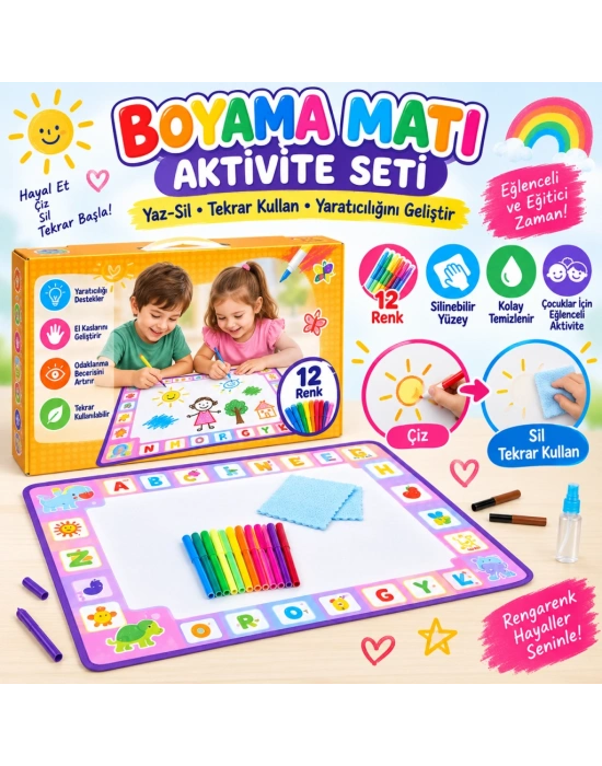 Boyama Matı Aktivite Seti
