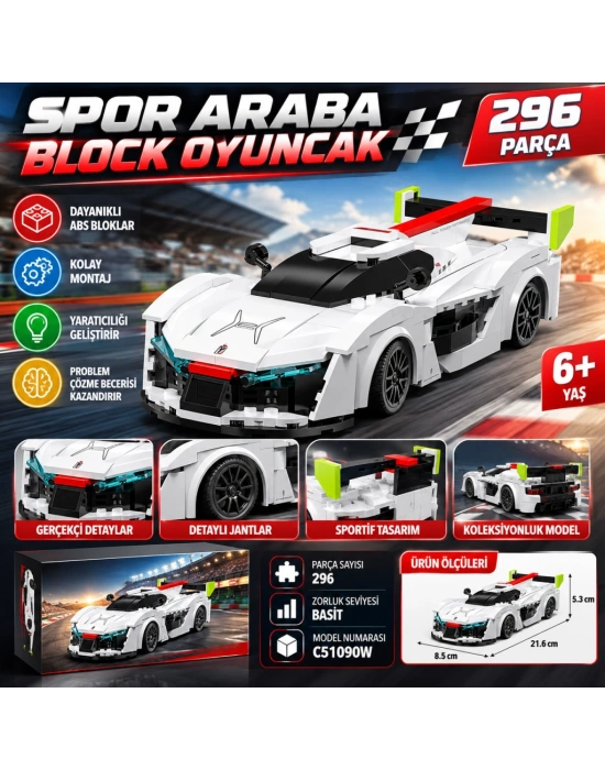 C51090W H2 Speed 296 Parça Block Oyuncak