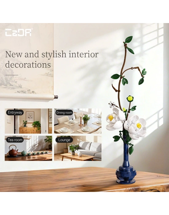 C59033W Cada Saksılı Şakayık Model 324 Parça Block Oyuncak