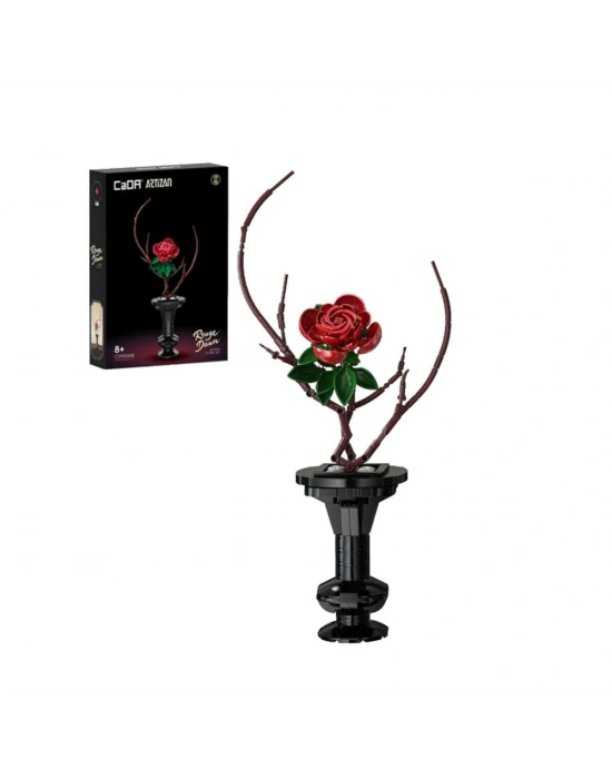 C59036W Cada Saksılı Red Rose Model 363 Parça Block Oyuncak