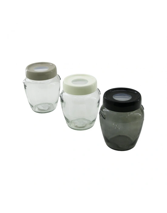 Cam Kavanoz - 580 ml - Şeffaf