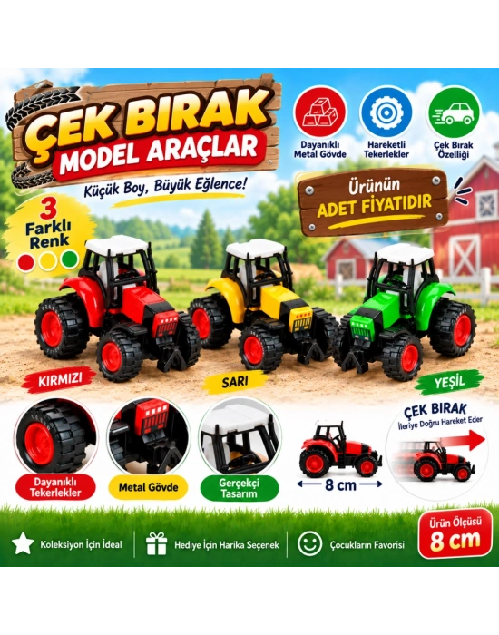 Çek Bırak Model Araçlar 8 cm adet fiyatıdır