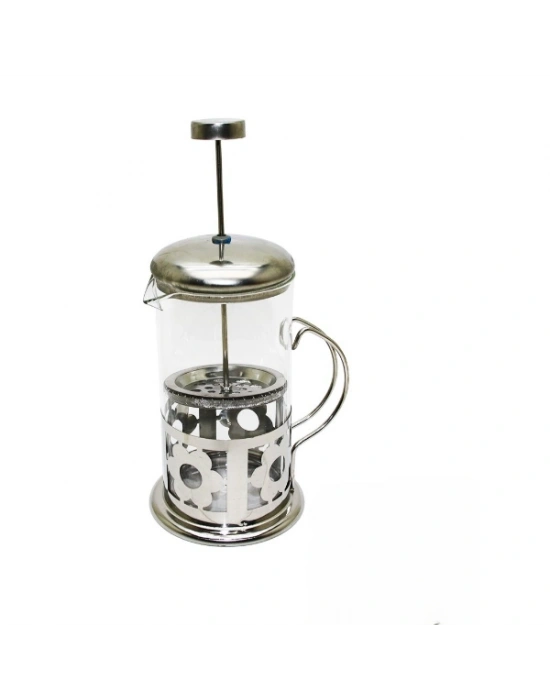 Çelik Kulplu Cam French Press - 350 ml