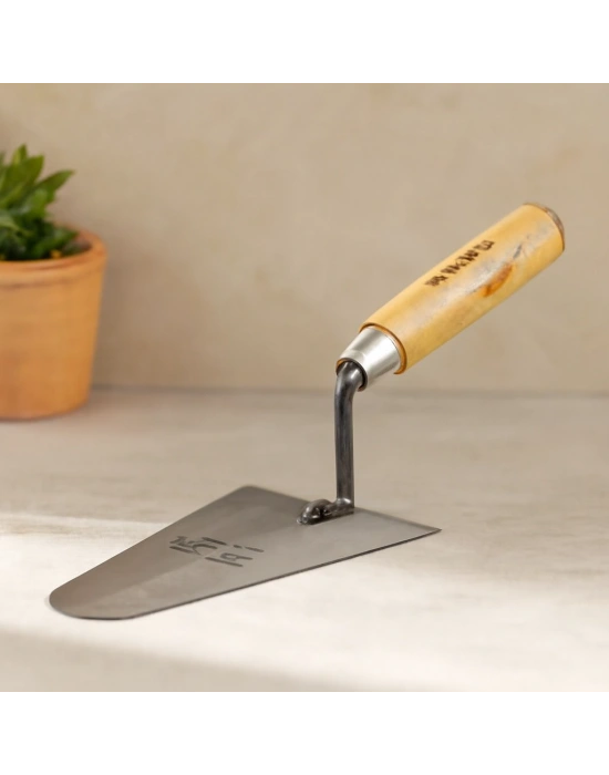 Çelik Sıva Mala 18 cm Ahşap Saplı