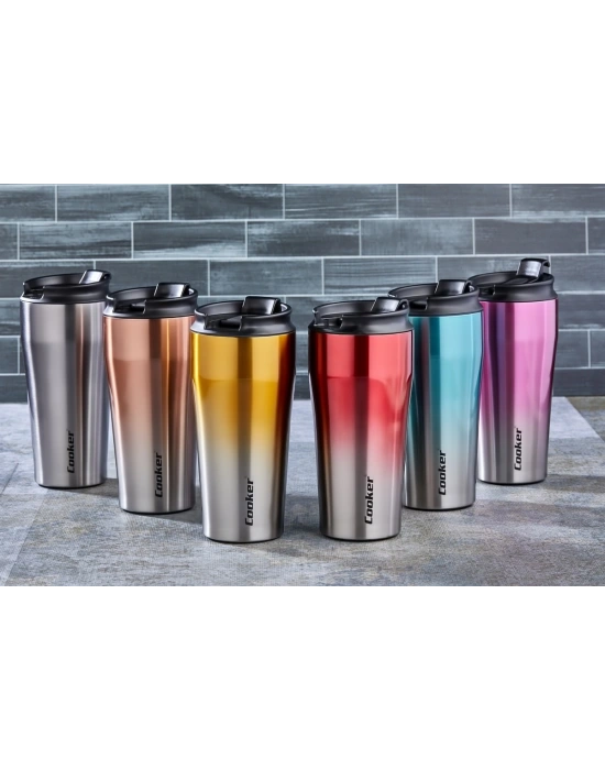 CKR-2049 400ML.ÇELİK Mug Termos Bardak Çift Renk