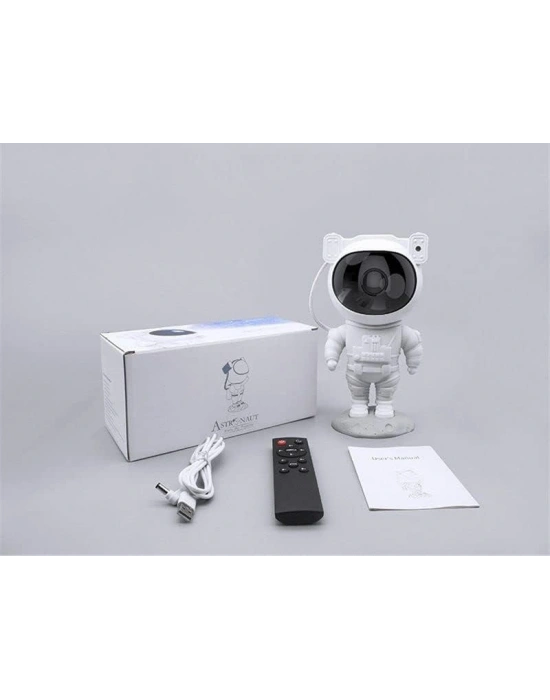 Çocuklara Özel Projeksiyon Astronot Lamba Speaker Sevimli