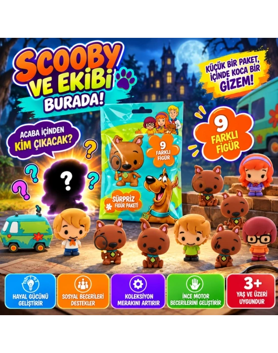 Cool Things Scooby Doo Buddies 3D Sürpriz Figür Paketi