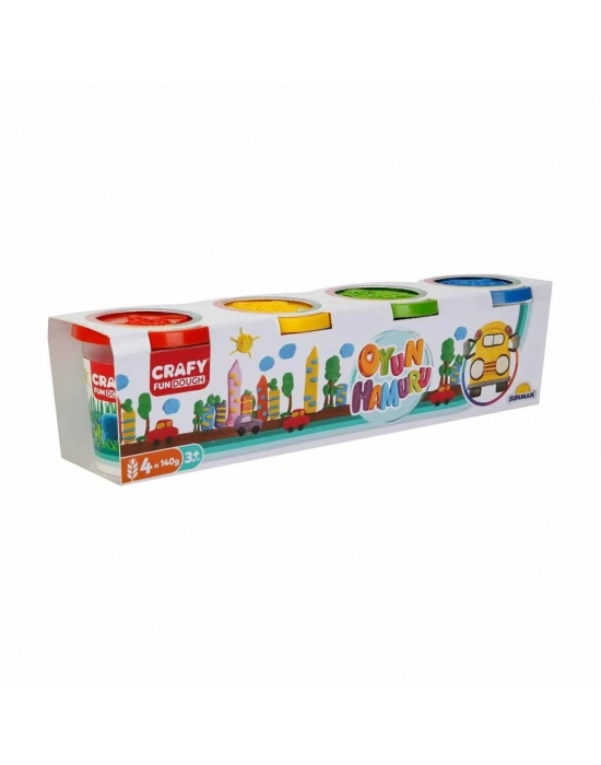 Crafy 4lü Oyun Hamuru 520 Gr.