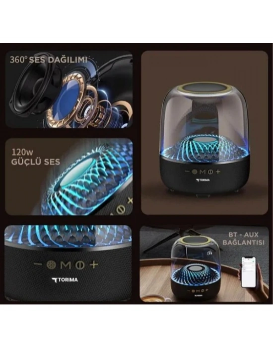 D33 Siyah Taşınabilir Kablosuz Bluetooth Hoparlör