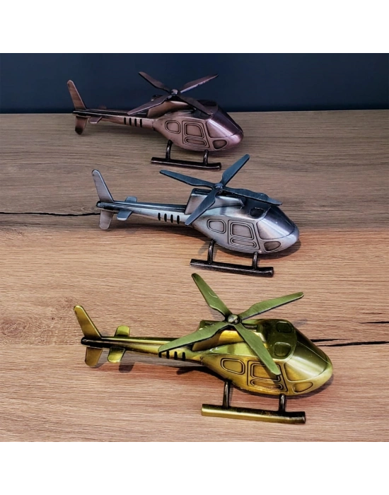 Dekoratif Metal Helikopter