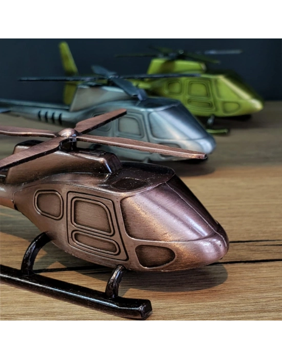Dekoratif Metal Helikopter