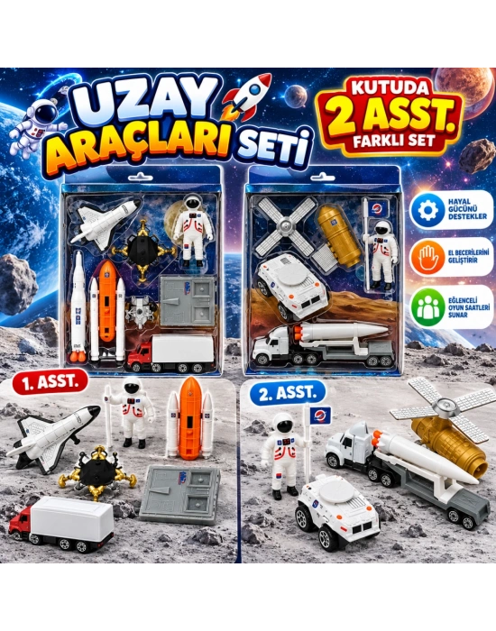 DMNDS077 Kutuda 2 Asst.uzay Araçları Seti Oyuncak