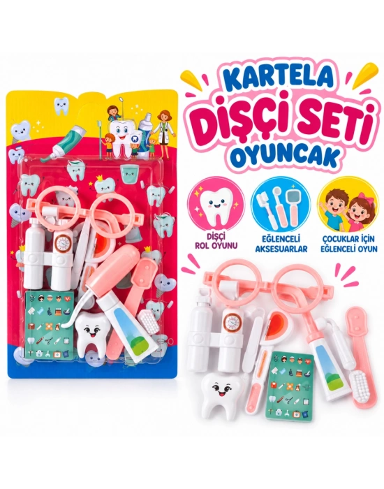 DNT-78- Kartela Dişçi Set Oyuncak