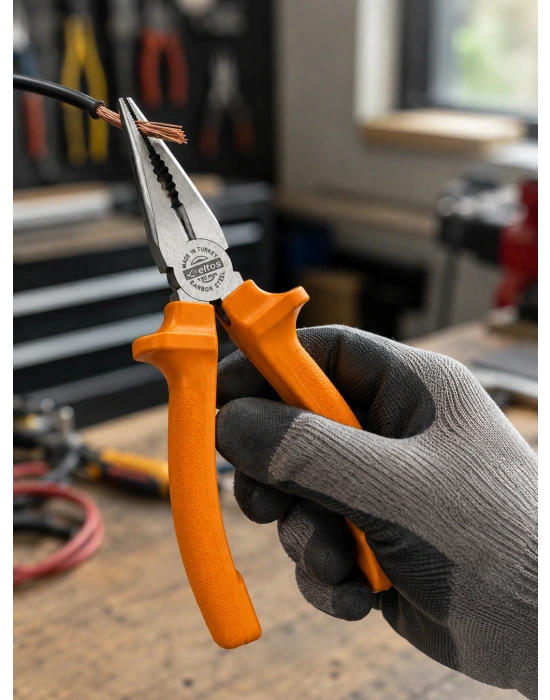 Dövme Çelik Pense Ergonomik Kaymaz Saplı El Aleti