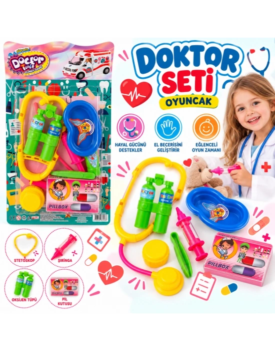 DRS-101 Kartela Doktor Set Oyuncak