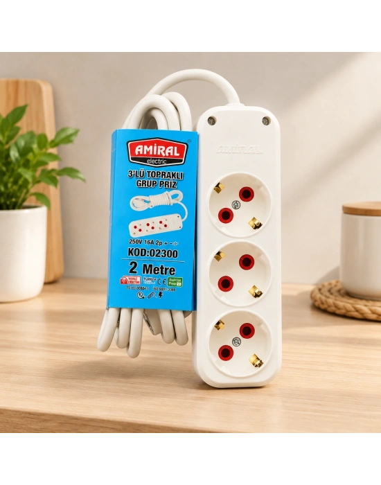 Düz 2 m Priz