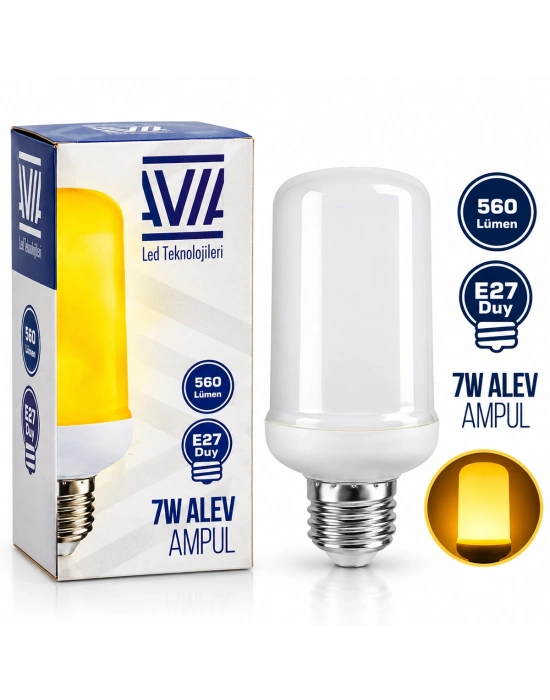 E27 Alev Görünümlü Ampul 7W 560 Lümen IP20