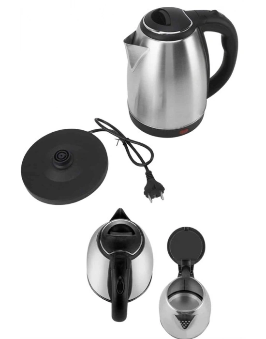 Elektrikli Paslanmaz Çelik Su Isıtcı Çelik Kettle 1.8 Lt. Uzun Ömürlü
