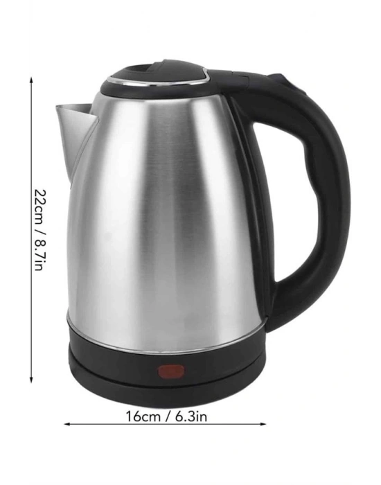 Elektrikli Paslanmaz Çelik Su Isıtcı Çelik Kettle 1.8 Lt. Uzun Ömürlü