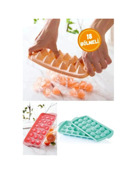 Elmas 18 Bölmeli Buz Kalıbı