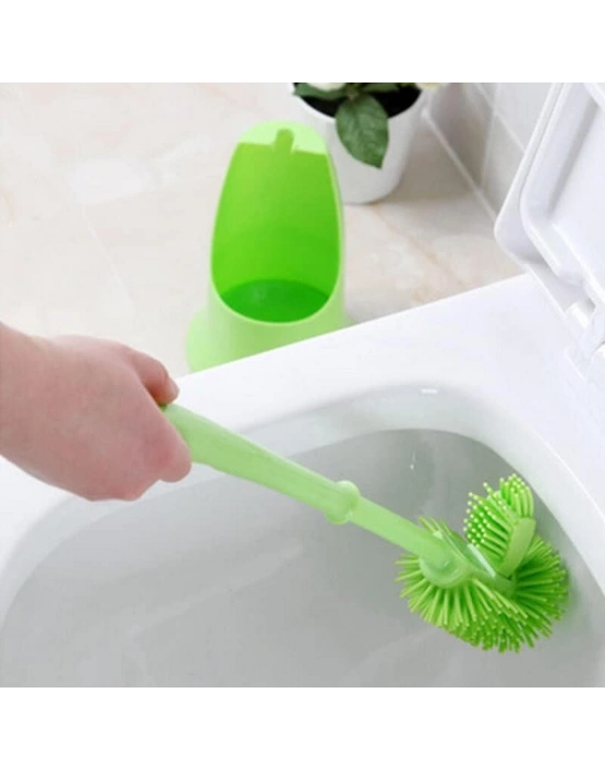 Ergonomik Silikon Tuvalet Fırçası