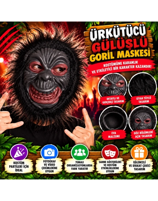 Eva Goril Maskesi – Ürkütücü Gülüşlü Goril