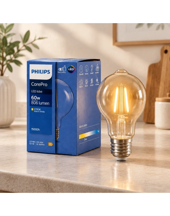 Filament Rustik G93 E27 LED Ampul 2700K