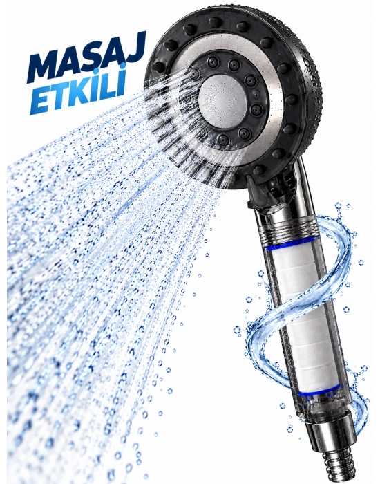 Filtreli Duş Başlığı Masaj Etkili