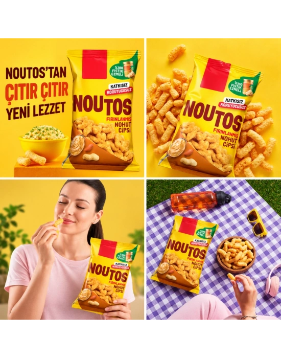Fırın Nohut Cipsi 55 Gr Fıstık