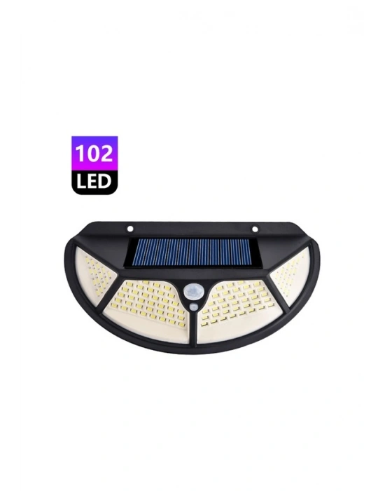 Fonksiyonel Sensörlü 102 Ledli Solar Bahçe Lambası