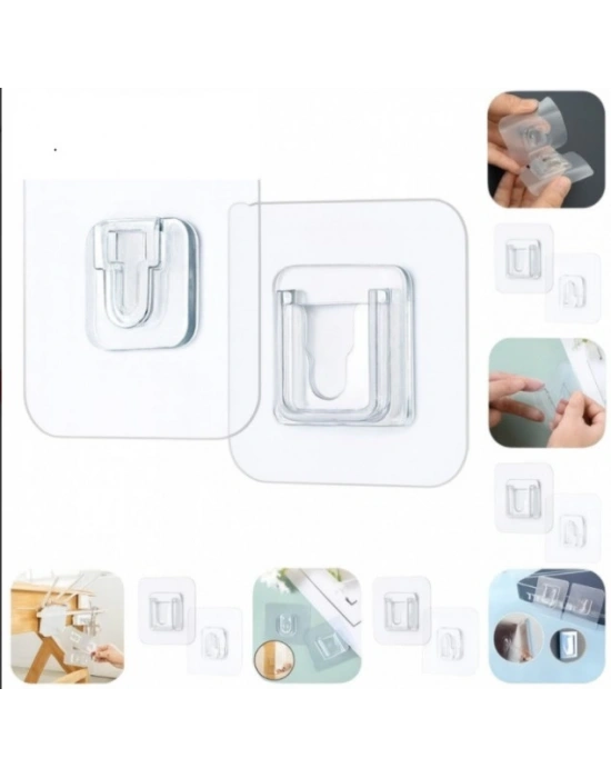 Geçmeli Klips Eşya Sabitleme Askısı 10lu Set