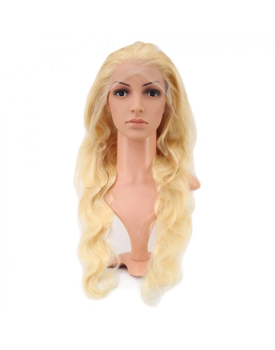 Gerçek Front Lace Dalgalı Platin Tül Peruk - 75-80cm