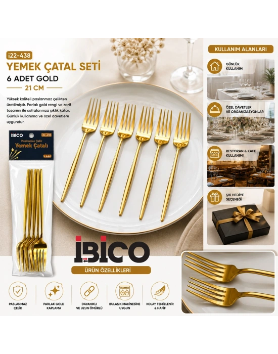 Gold Yemek Çatalı