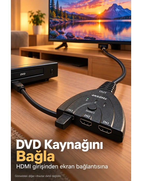 HDMI Switch 2.0 ve 3D Format Destekli
