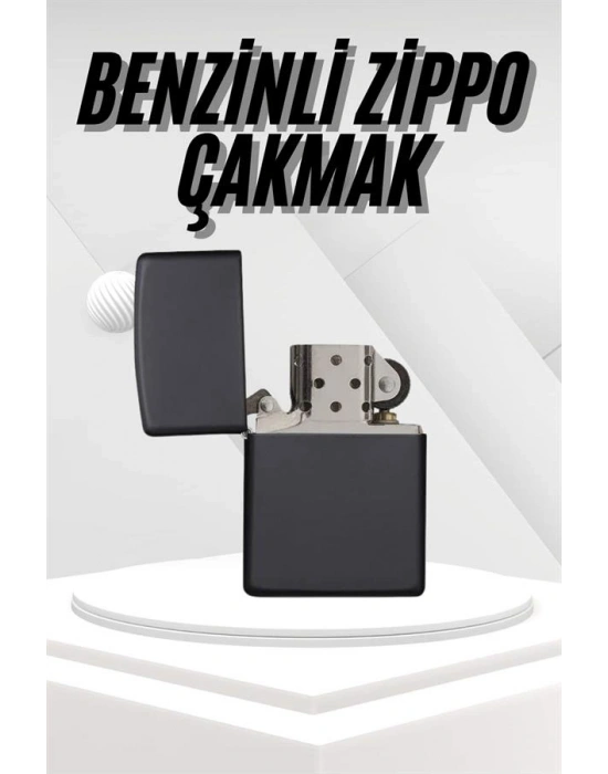 Hediyelik Zarif Model Siyah Benzinli Çakmak