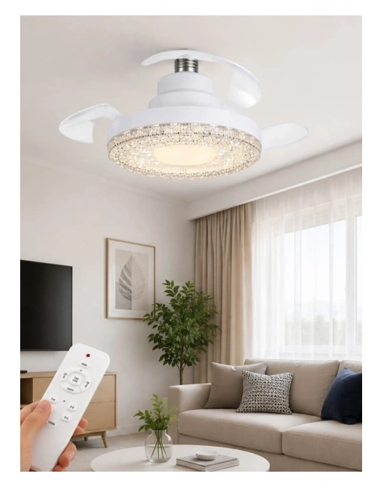 Hiva HV-501 Gizli Pervaneli LED Ampul-Tavan Vantilatörü