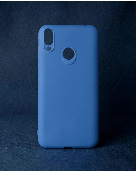 Huawei Honor 8c Kılıf First Silikon - Mavi